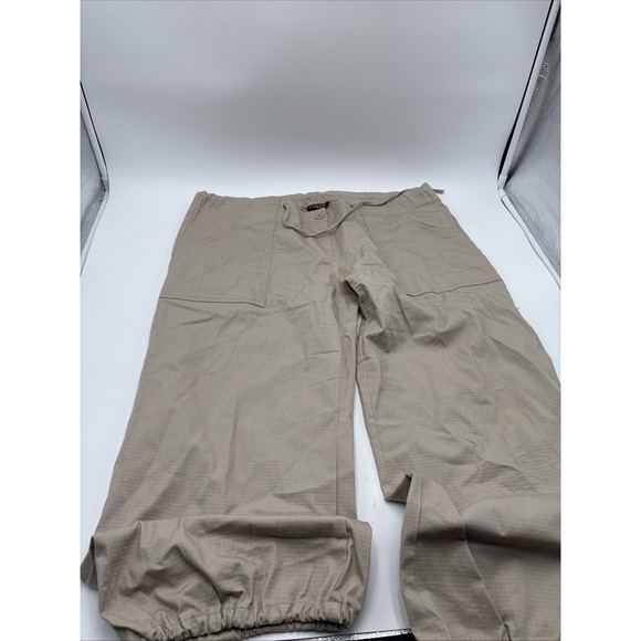 Georgiou Pants - Georgiou Studio Canvas Pants Button Women's Zipper Fly Pull Tie Tied Pant Ankle
